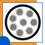 8 core Rubber cable 16 to 24 awg 305m