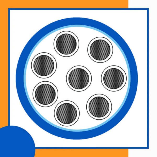 8 core Rubber cable 16 to 24 awg 305m