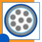 8 core Rubber cable 16 to 24 awg 305m