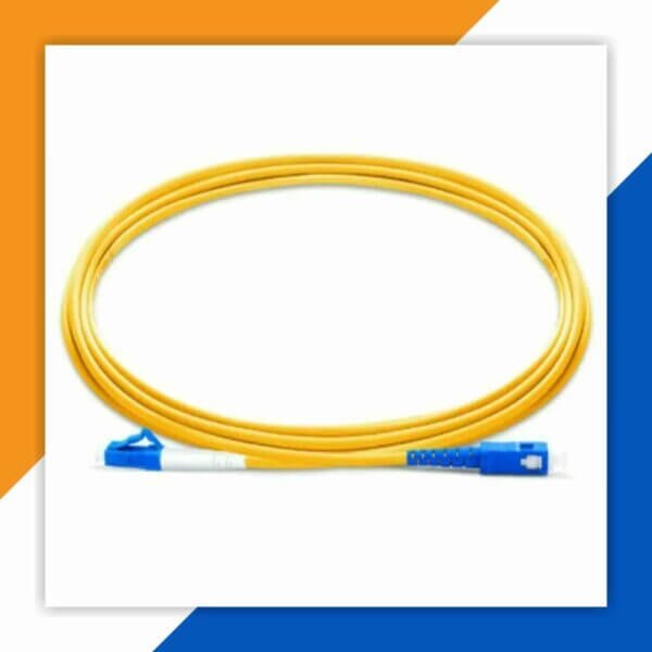 Fiber Optic Patch Cord SM SC-LC-UPC Simplex FCI-S53410Y OS2 Fiber Patch Cord