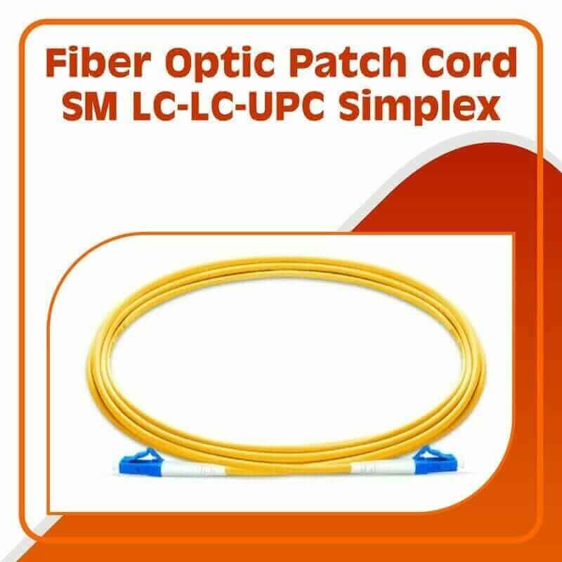 Fiber Optic Patch Cord SM LC-LC-UPC Simplex LSZH 10 Meter Fiber Optic Patch Cord SM UPC FCI-S54410Y