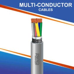 8 core multi-conductor Cable braid shielded pvc 10 to 24 awg 305m