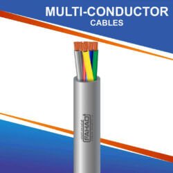 6 core multi-conductor Cable PVC 10 to 24 awg 305m
