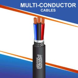 3 core multi-conductor Cable PE braid shielded outdoor 10 to 24 awg 305m