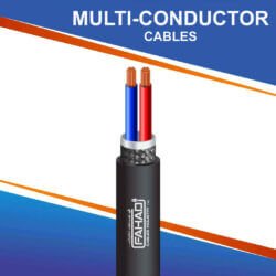 2 core multi-conductor Cable PE braid shielded outdoor 10 to 24 awg 305m